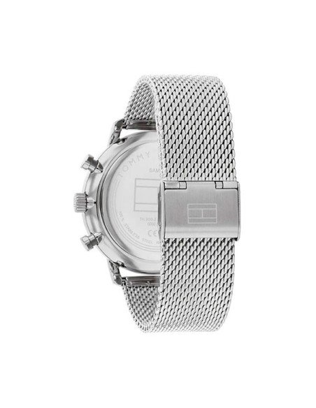 Tommy Hilfiger Legend Montre argentée pour hommes avec cadran vert : Classique et moderne : Samparfums