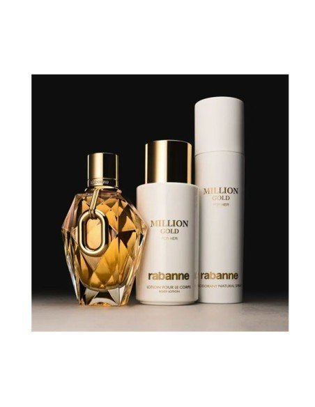 Paco Rabanne Million Gold Leite Corporal - Hidratante e Elegante - Sam Parfums