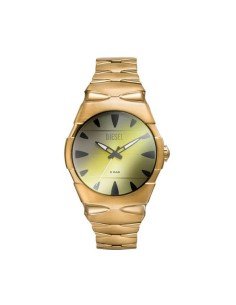 Montre Diesel D-Sruptor 42 mm - cadran argenté et bracelet en acier inoxydable doré