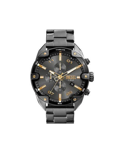 Relógio Diesel para homem - Coleção Spiked, Aço inoxidável e Bronze misto