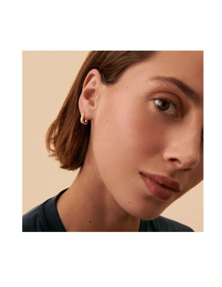 Agatha Creole Earrings Mix & Match White / Gold | Sam Parfums