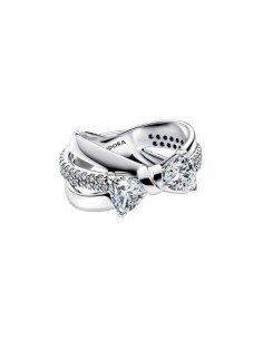 Pandora Ring Crossed Band Shiny Bow - Elégance et style pour toutes les occasions 2