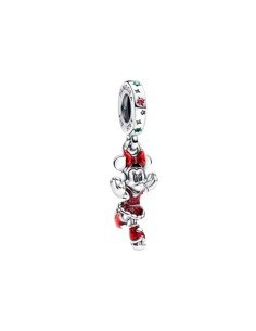 Pandora charm Minnie Mouse patinando sobre hielo de Disney en plata de ley 2