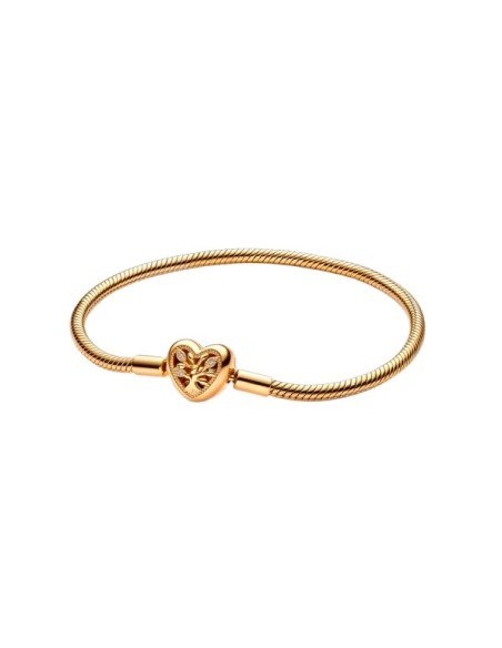 Pulsera Pandora Shine Serpiente Cierre Corazón Familiar - Elegancia y Estilo