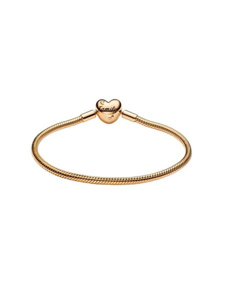 Pulsera Pandora Shine Serpiente Cierre Corazón Familiar - Elegancia y Estilo