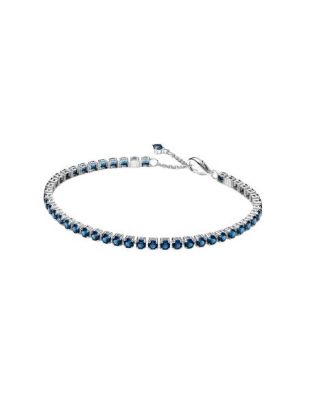 Pulsera Pandora Tenis Azul: Elegancia y Brillo en Cada Movimiento