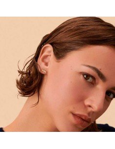 Mini piercing Agatha's Leina: Prata dourada com zircões brancos 2
