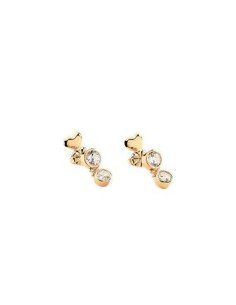 Brincos compridos em ouro e zircónias da Agatha para um estilo elegante