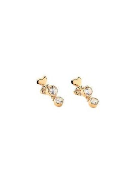 Lange Ohrringe aus Gold und Zirkonia von Agatha für einen eleganten Look