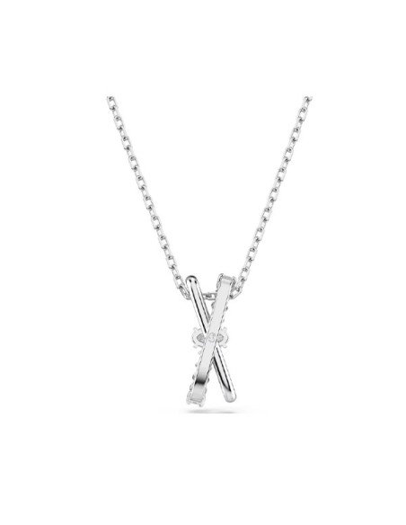 Swarovski Hyperbola pendant: elegance in white with rhodium plating