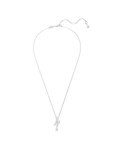 Pendente Matrix Swarovski: Elegância em branco e ródio para qualquer ocasião