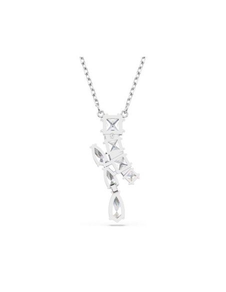 Pendente Matrix Swarovski: Elegância em branco e ródio para qualquer ocasião