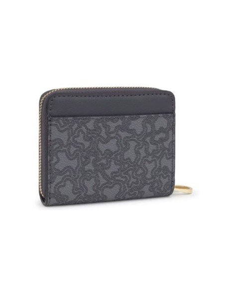Tous Kaos Mini Lines wallet: Elegance in dark grey for your daily life