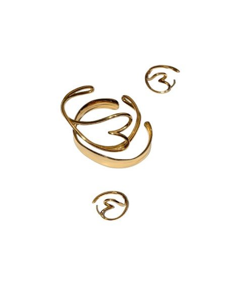 Pendientes Pandora Shine Corazón Orgánico: Elegancia y Brillo en Oro 18k