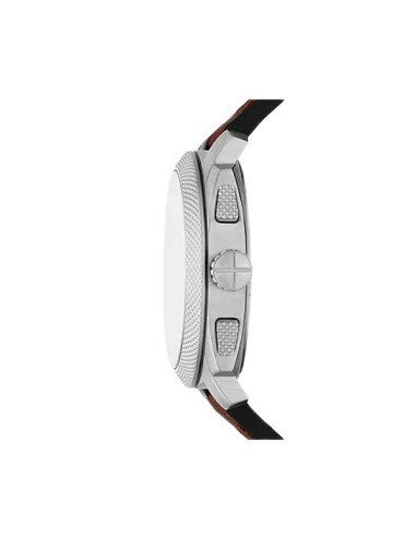 Fossil Machine Watch: Braunes Leder und grünes Zifferblatt, Eleganz und Funktionalität