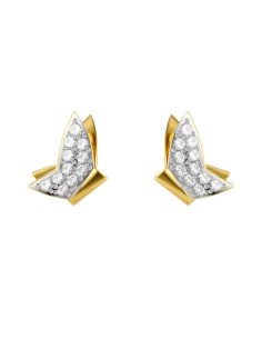 Pendientes Idyllia Lilia Swarovski: belleza y elegancia en tono oro y cristales blancos