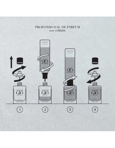 Sumérgete en el aroma intenso y fresco de Acqua di Giò Profondo Eau de Parfum Refill