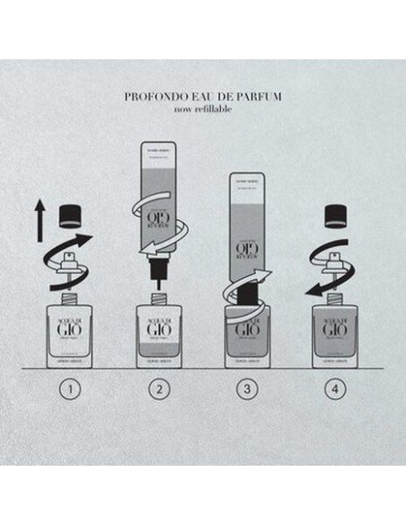 Plongez dans le parfum intense et frais d'Acqua di Giò Profondo Eau de Parfum Refill