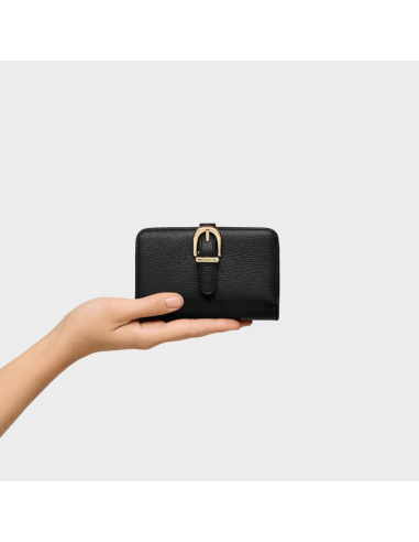 Schwarzes Leder Portemonnaie Tous Buckles: Eleganz und Funktionalität in jedem Detail