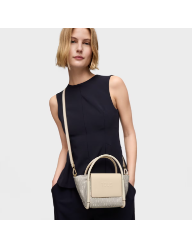 Alcofa pequena Tous Silhouette Soft bege: elegância sofisticada e versatilidade