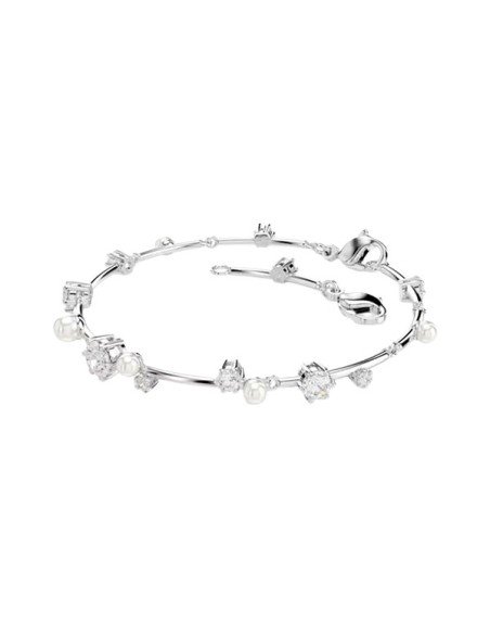 Pulsera Tennis Constella Swarovski: Elegancia celestial con perlas y cristales deslumbrantes