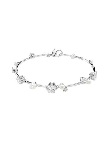Bracelet de tennis Constella Swarovski : élégance céleste avec des perles et des cristaux éblouissants