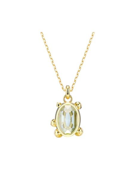 Pendentif en pierres Swarovski : luxe plaqué or multicolore pour un style sophistiqué