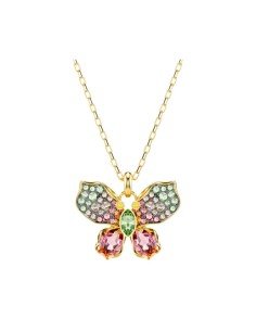 Idyllia Swarovski pendant: multicoloured elegance in gold plating