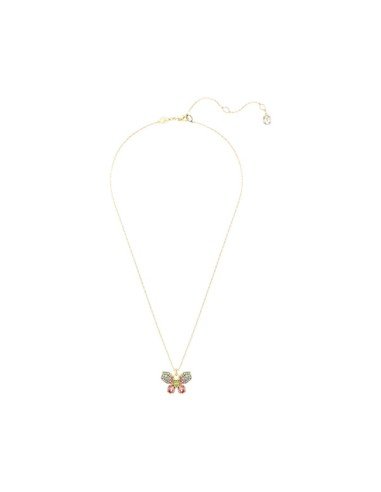 Colgante Idyllia Swarovski: elegancia multicolor en baño de oro
