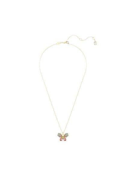 Colgante Idyllia Swarovski: elegancia multicolor en baño de oro