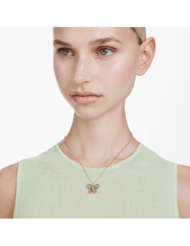 Pendente Idyllia Swarovski: eleganza multicolore in placcatura oro
