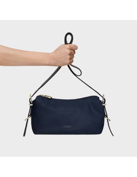 Tous Buckles Borsa messenger morbida blu navy: sostenibilità e stile quotidiano