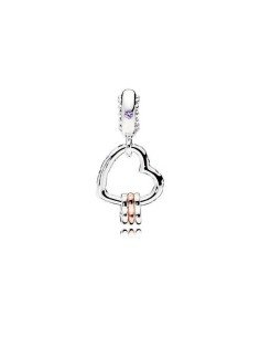 Charme De Coração Pandora Rose Prata, as últimas ofertas em Pandora joalharia 2