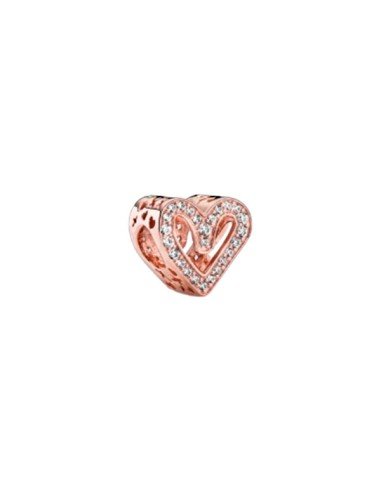 Acquista charm Pandora Rose a forma di cuore con zirconi - Originale