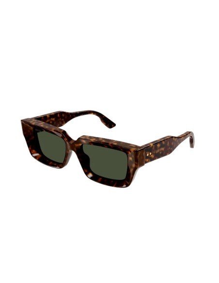 Occhiali da sole Gucci rettangolari lenti verde havana eleganza e protezione UV