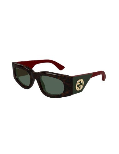 Gucci Damen-Sonnenbrille Havanas grün rechteckig: unübertroffener Luxus und Eleganz