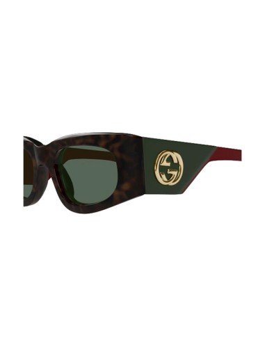 Gucci Damen-Sonnenbrille Havanas grün rechteckig: unübertroffener Luxus und Eleganz