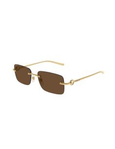 Lunettes de soleil Gucci or pour homme : style et luxe pour un look sophistiqué et moderne