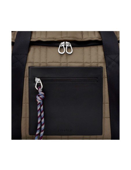 Tous Shopping große khakifarbene Tasche: moderner und nachhaltiger Stil für jeden Look