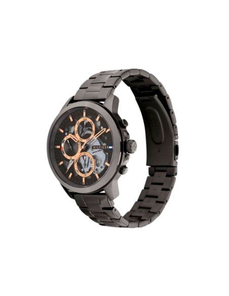 Tommy Hilfiger orologio da uomo grigio multifunzione, cinturino in acciaio inossidabile, moderno e resistente all'acqua