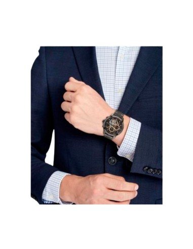 Tommy Hilfiger orologio da uomo grigio multifunzione, cinturino in acciaio inossidabile, moderno e resistente all'acqua