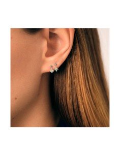 Pendientes cortos beloved multicolor de Agatha Paris: elegancia y color en plata de ley 2