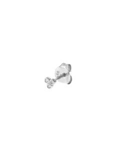 Mini Brinco Agatha Paris: Elegância em cristal prateado para qualquer ocasião