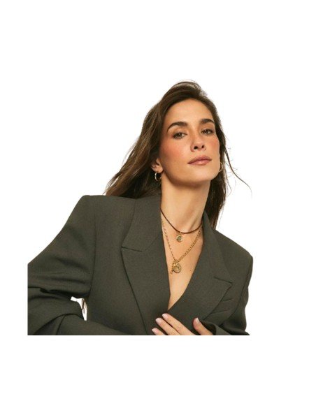 Collana corta in pelle marrone Agatha Paris: eleganza e versatilità senza tempo