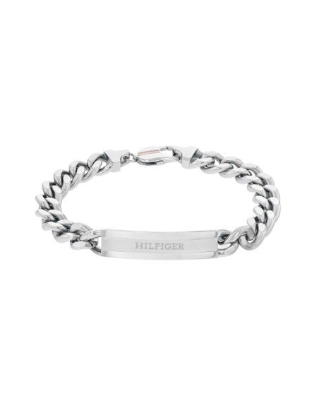 Tommy Hilfiger Edelstahlarmband mit Kette und Platte: Stil und Haltbarkeit für Männer