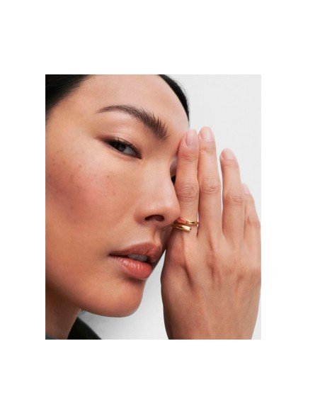 PDPAOLA Kalia Sunstone Ring: elegance and luxury in sterling silver and 18K gold
