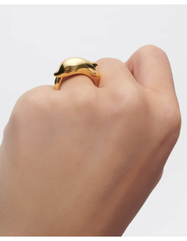 PDPAOLA Dolphin Ring: sustainable elegance in silver and gemstones