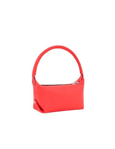 Tous Baguette-Tasche aus korallenrotem Leder: moderner Stil mit LWG-zertifizierter Qualität