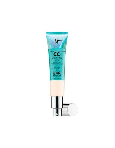 IT Cosmetics ölfreie, matte Multitasking-Foundation mit SPF40 für Mischhaut und fettige Haut