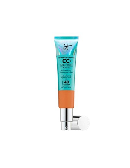 IT Cosmetics oil-free multitasking matte foundation SPF40 para pele mista e oleosa